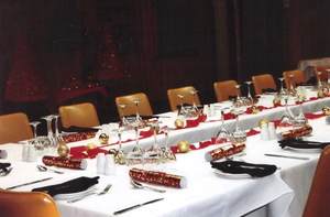 Function room banquet setup at Poet's Recall